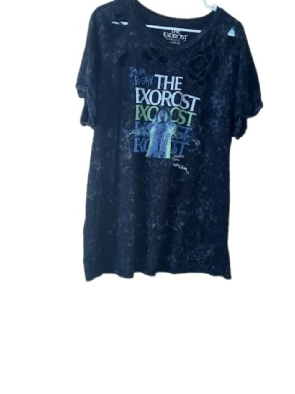 Torrid Womens The Exorcist I'm Not Regan Roached Out T-Shirt Black Plus 2X